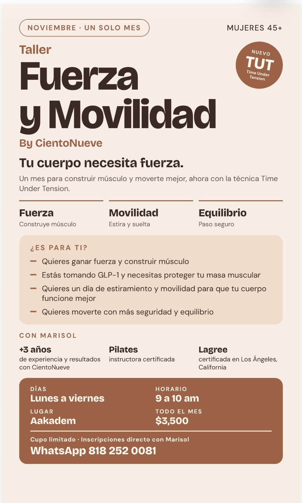 Taller Fuerza & Movilidad By CientoNueve