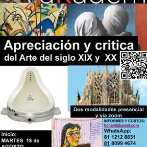 Diplomado – Apreciación y critica del Arte del siglo XIX y XX